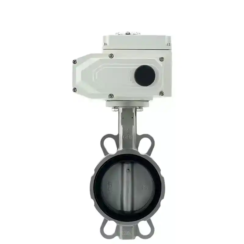 Electric wafer butterfly valves